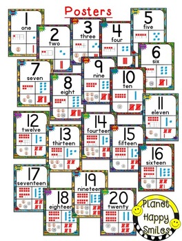 Number Posters, Ten Frames & Number Cards ~ Super Hero Theme | TpT