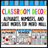 Number Posters, Alphabet Posters With Pictures, Word Wall 