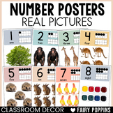 Number Posters Cards Real Pictures 0-20 | Boho Neutral Cla