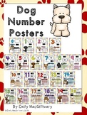 Number Posters: Dog Theme (Numbers 0-20)