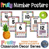 Number Posters - Fruity Classroom Decor