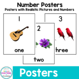 Number Posters - Posters with Realistic Pictures and Numbers