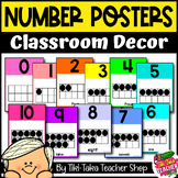 Number Posters | Ten Frame | Math Posters - RAINBOW BRIGHTS