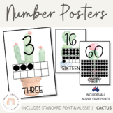 Number Posters | Ten Frames | Cactus & Succulent Theme