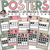 Number Posters for the Primary Classroom | 0-20 English & 