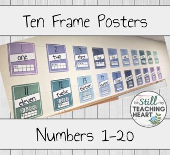 Preview of Number Posters  l  Ten Frames  l  Classroom Decor