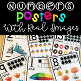 Number Posters with Real Pictures Numbers 0-20 Ten Frames 
