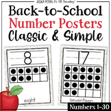 Number Posters with Ten Frames & Word Form 1 to 30 | Farmh