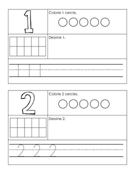 french number practice booklet 1 10 by les merveilles de la maternelle