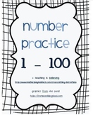 Number Writing Practice 1-100 Worksheets & Teaching Resources | TpT