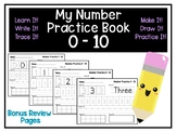 Number Practice Booklet - 0-10 - Print & Go - Number Forma