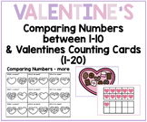 Number Practice - Comparing Numbers - Valentine's Day