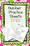 Number Practice Sheets (0-20)