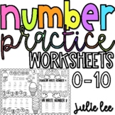 Number Practice Worksheets | Kindergarten Number Worksheet