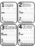 Number Practise 1-10 TASK CARDS