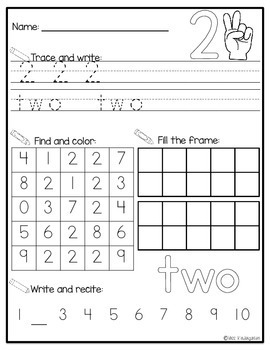 number printables 0 20 by miss kindergarten love tpt