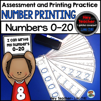 Preview of Number Printing Practice 0-20