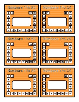 Preview of Number Punch Cards  - 1 to 100