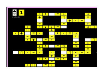 Preview of Number Puzzle 3 Digital Spreadsheet Game