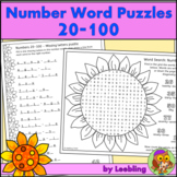 Number Puzzle Activities for Numbers 20 to 100 - Elementar