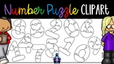 Number Puzzle Clipart 1-10