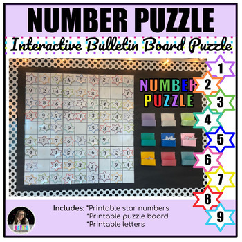 Preview of Number Puzzle Interactive Bulletin Board