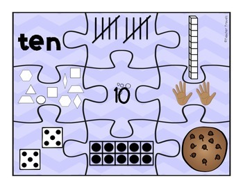 Number Puzzles 0-10 by Beauty and the Books | TPT