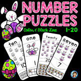 Number Puzzles 1 - 20 Easter Bunnies