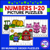 Number Puzzles: Counting 1-20 - On the Farm