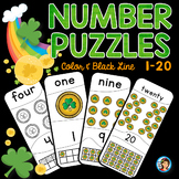 Number Puzzles 1 - 20 St Patrick's  Day