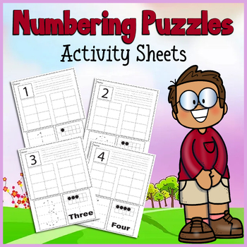 Preview of Number Puzzles Activity Worksheets | Spring Teen Numbers