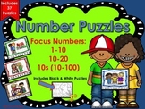 Number Puzzles (Focus Numbers:1-10, 11-20, By 10s to 100)