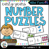 NSW Foundation Font Number Puzzles