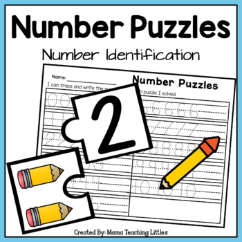 Preview of Number Puzzles - Number Identification
