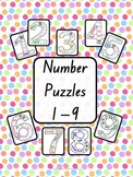 Number Puzzles (Numbers 1 - 9 Included)