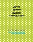 Number Puzzles Tens Up to 100: Ways to Represent a Number