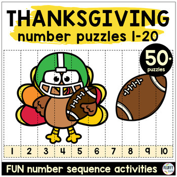 thanksgiving number order puzzles turkey math worksheets preschool