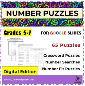 Preview of Number Puzzles for Google Apps™ 65 Unique Puzzles 6-digits Digital Edition