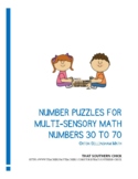 Number Puzzles for OG Multi-Sensory Math 30 to 70