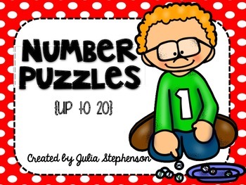 Number Puzzles {Up to 20} by Julia Stephenson | Teachers Pay Teachers
