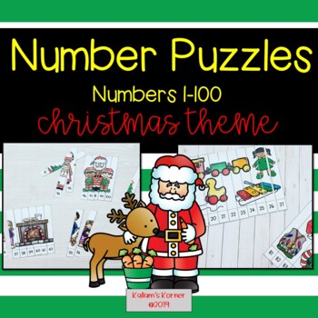 Preview of Christmas Number Puzzles to 100