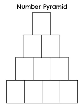 blank pyramid of numbers