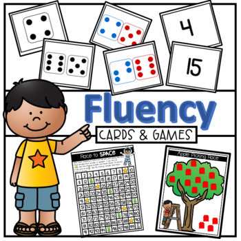 Preview of Number, Quantity Total and Difference Fluency Cards and Games