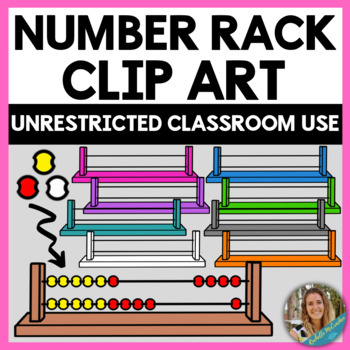 Preview of Number Rack Clip Art - Also Called Rekenreks and Counting Frames, Math clipart