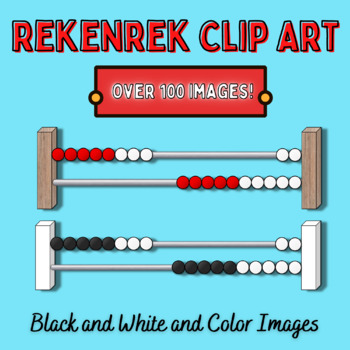 Preview of Number Rack - Rekenrek Counting Clip Art for Number Sense & Decomposing to 10 