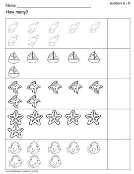 Number Identification Activity Sheets 0 - 10 by Keeping It Simple with Kay