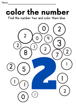 Number Recognition 0-10 coloring worksheets by Lydia Almeida | TPT