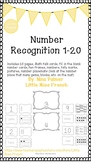 Number Recognition 1-20: Math Talks, Fill in the Blank, Nu