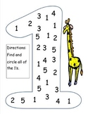 Number Recognition (1-5)