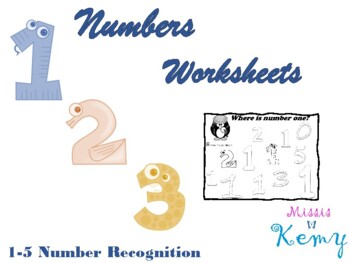 Preview of Number Recognition 1-5